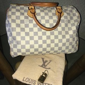 🌟♥️💯Authentic Louis Vuitton Azure Speedy 30